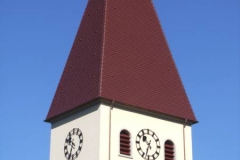 Referenzprojekte Ziegel und Betondachsteindeckung Kirche Obersasbach